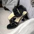 Black Barbed Heels - cunei